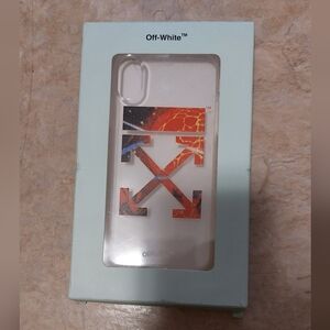 Off-white iPhone X transparent case nwt